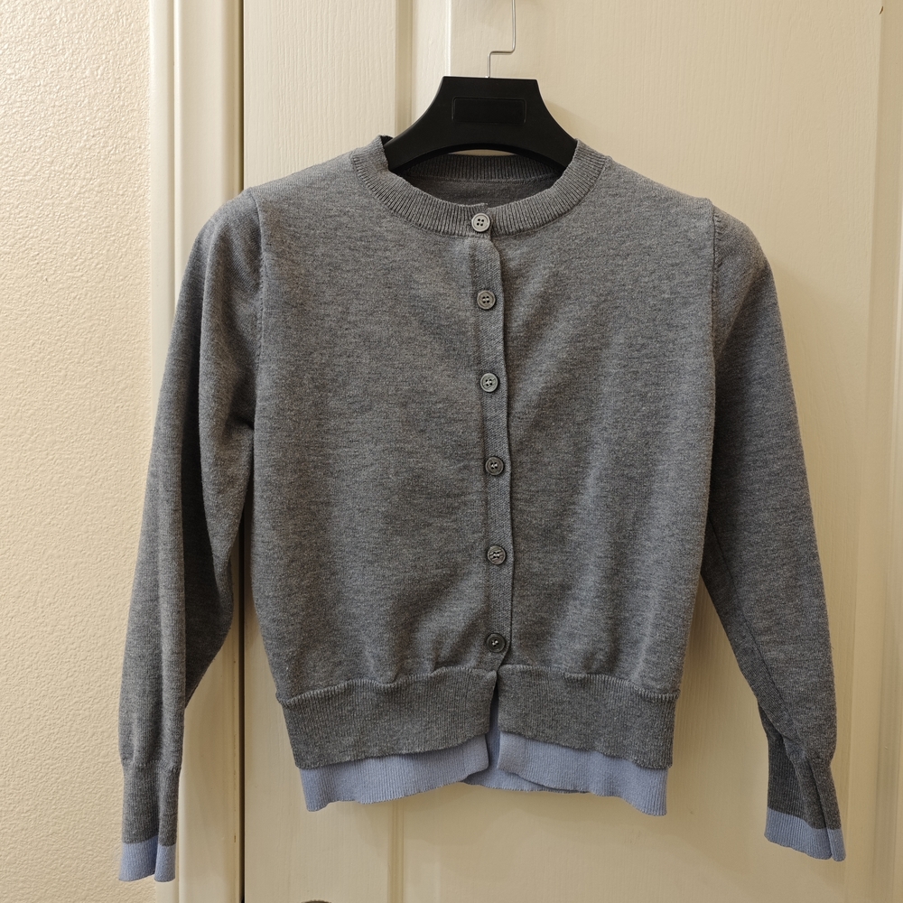 SHEIN Gray Button-Up Cardigan